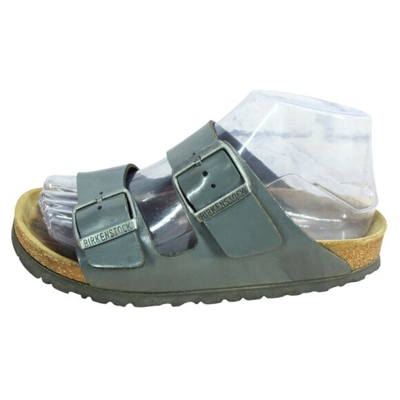 Birkenstock Unisex Arizona Natural Leather Thyme Size L 6 M 4 - Picture 1 of 9